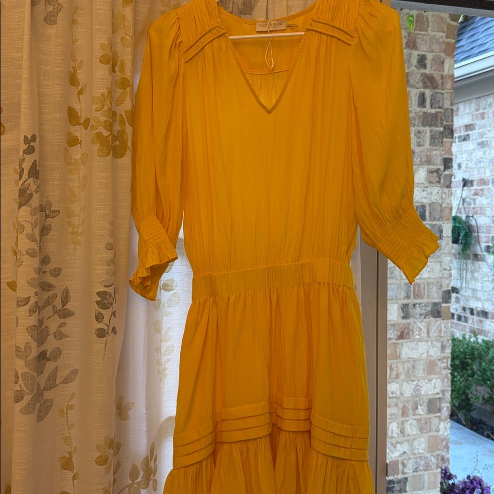 RAMY BROOK marigold NEOT
Evan Blouson Dress retails $495